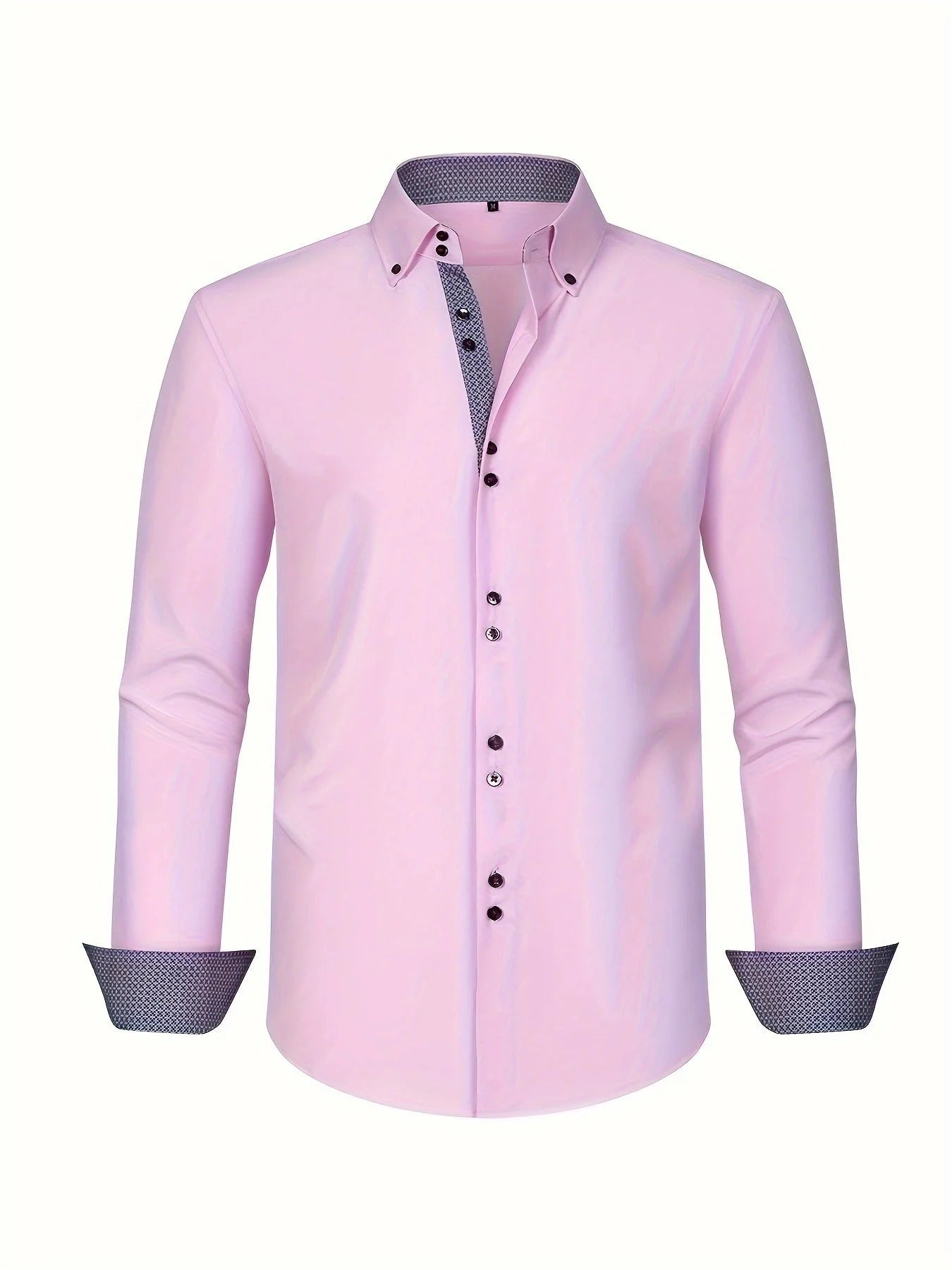 Men's Elegant Shirt with Contrast Details