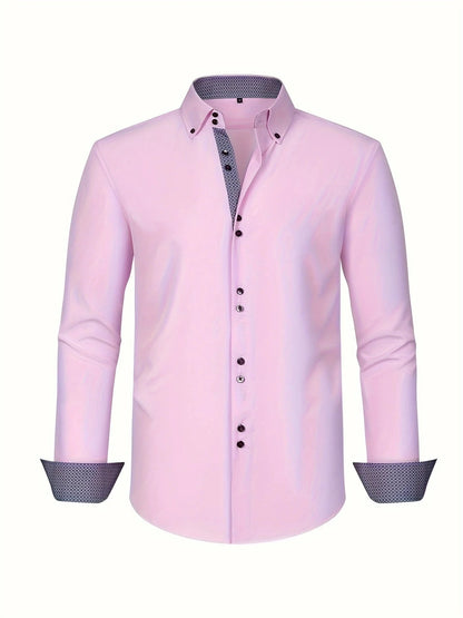 Men's Elegant Shirt with Contrast Details