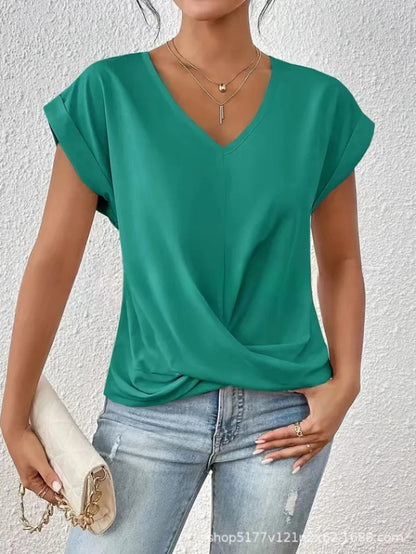 Women's Elegant V-Neck T-Shirt