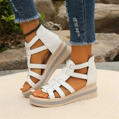 Women's Rhinestone Wedge Sandals