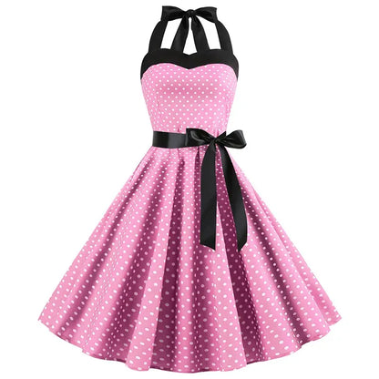 Aveline Polka Dot Bow Dress