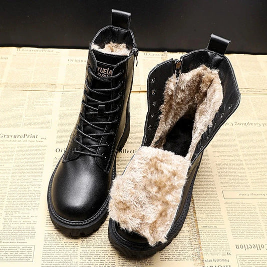 Comfort Winter Boots in Genuine Leather