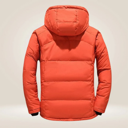 Down Winter Jacket with Removable Hood