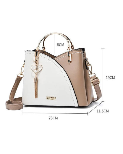 Elegant Handbag in Genuine Leather