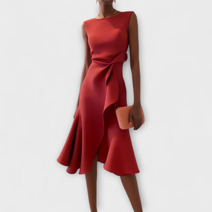 McKenna Draped Midi Dress