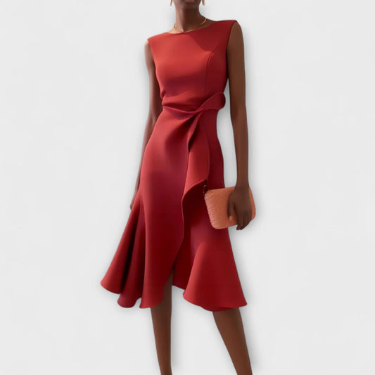 McKenna Draped Midi Dress