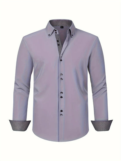 Men's Elegant Shirt with Contrast Details