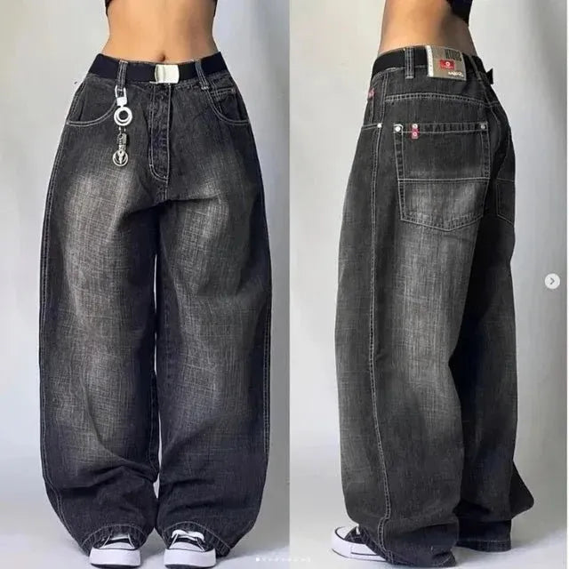 Baggy Cargo Jeans in 100% Cotton Denim