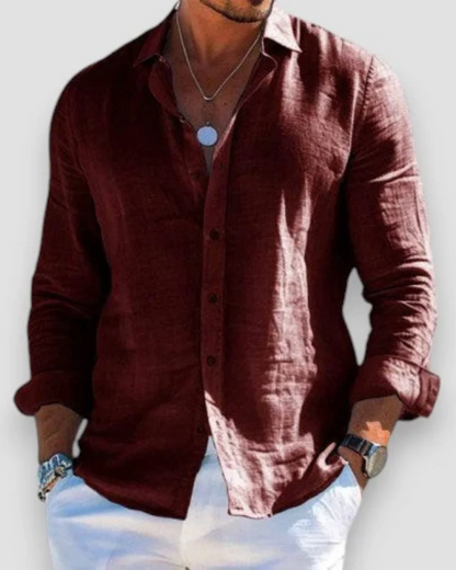 Men's Casual Linen Shirt