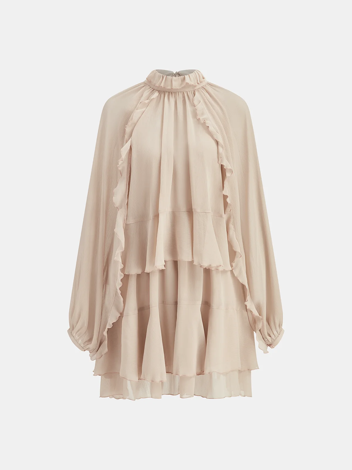 Candy Ruffle Chiffon Mini Dress