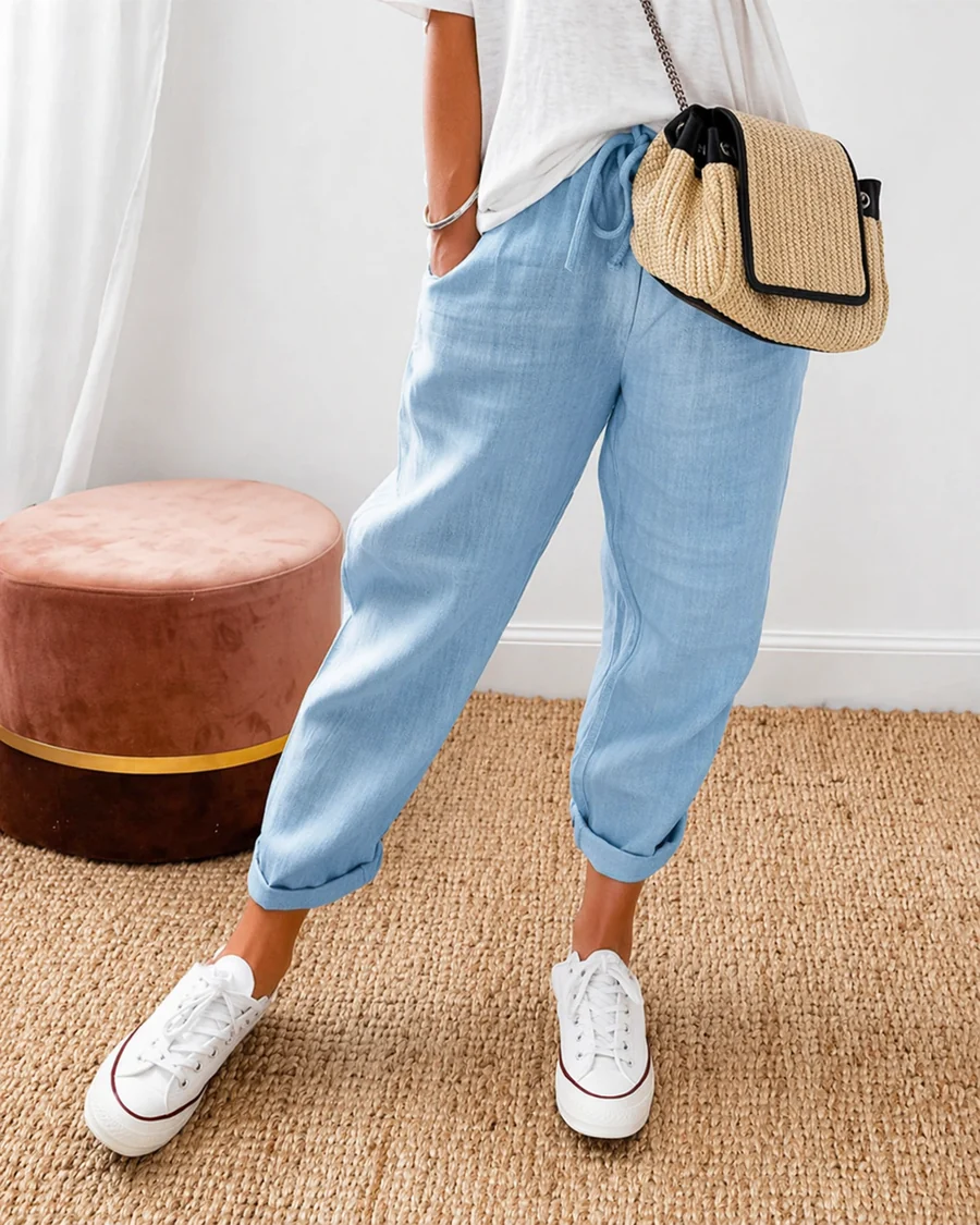 Women's Cotton Linen Summer Trousers