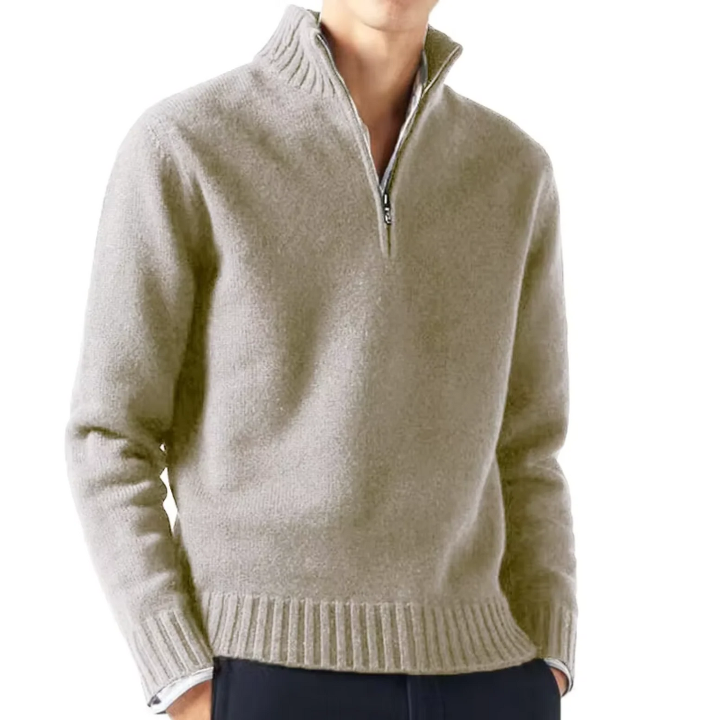 Men's Wool Half-Zip Sweater