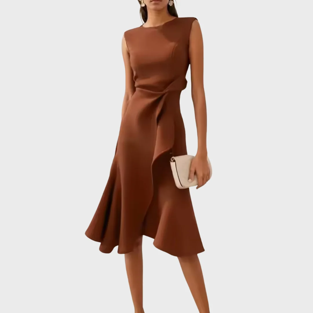 McKenna Draped Midi Dress