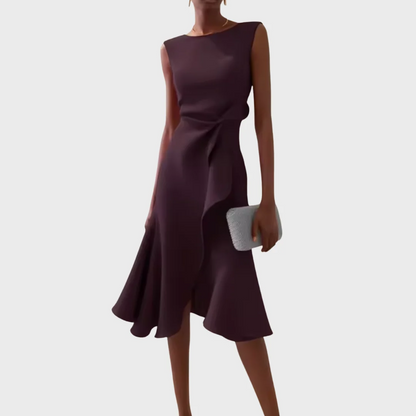 McKenna Draped Midi Dress