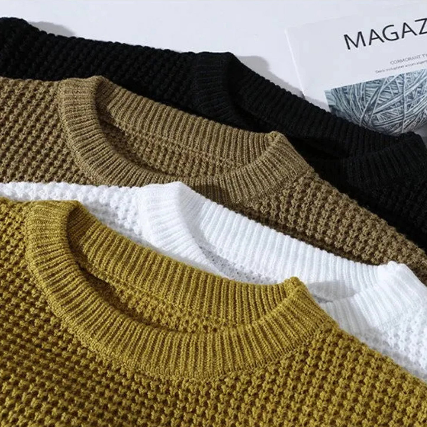 Men's Honeycomb Knit Sweater