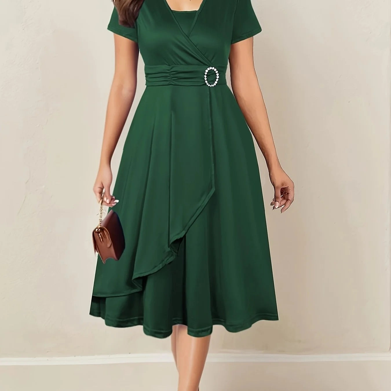 Amara Wrap Midi Dress