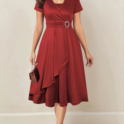 Amara Wrap Midi Dress