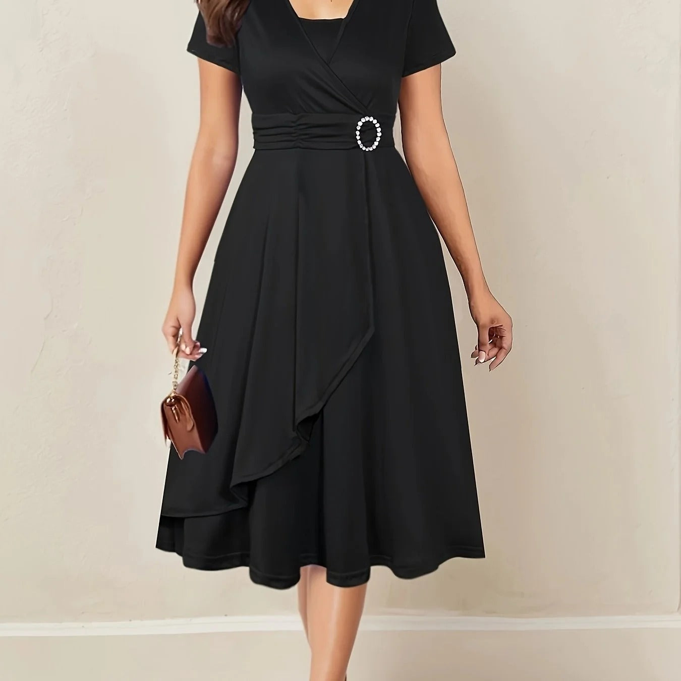 Amara Wrap Midi Dress