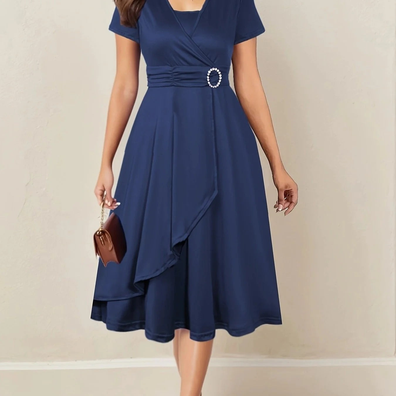 Amara Wrap Midi Dress