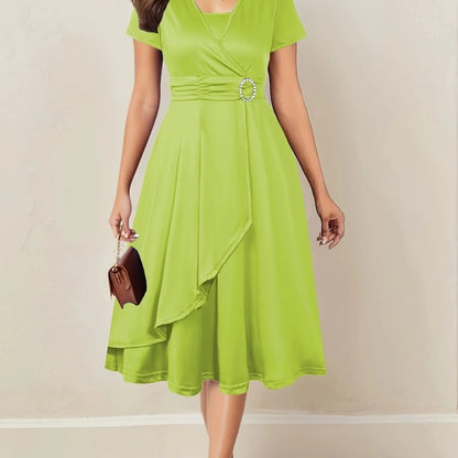 Amara Wrap Midi Dress