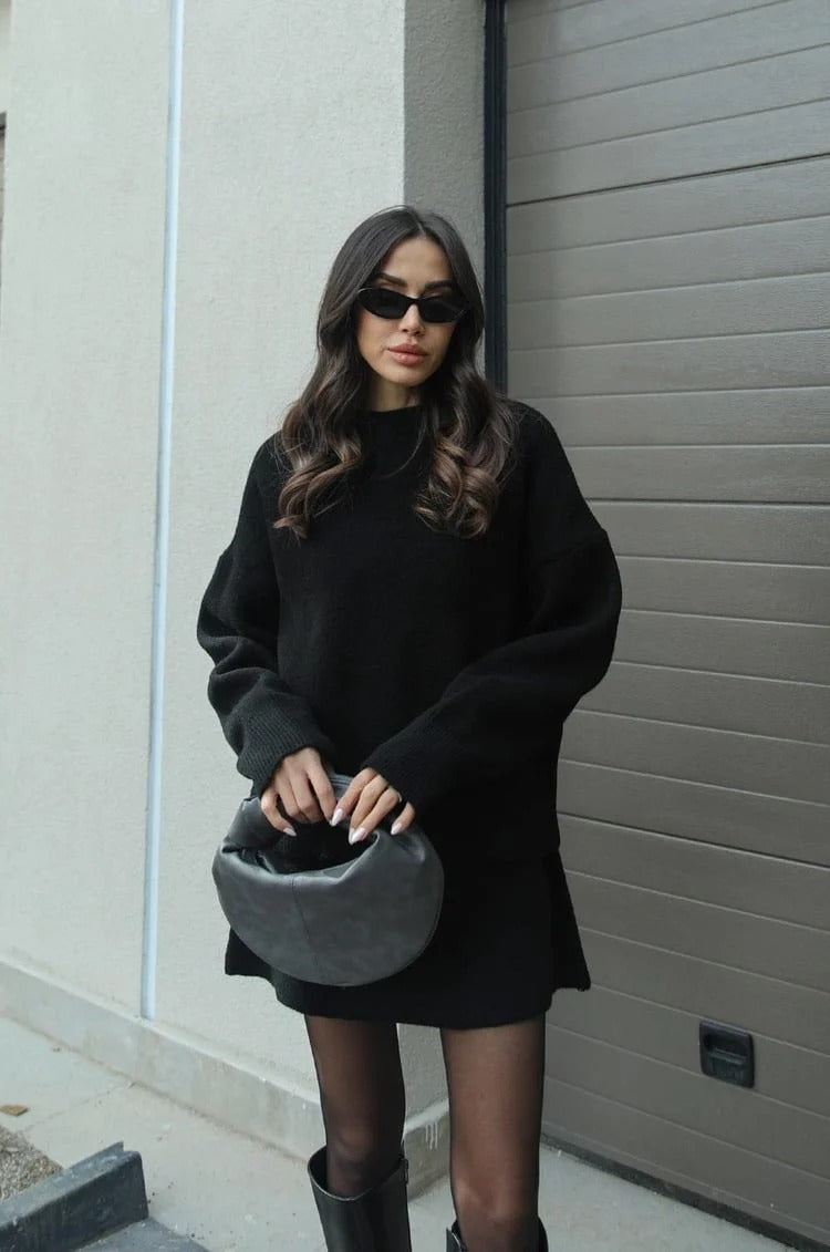 Seraphine Wool Sweater and Skirt Set