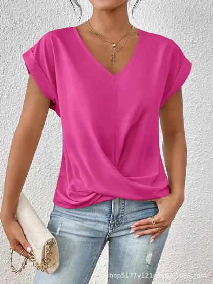 Women's Elegant V-Neck T-Shirt