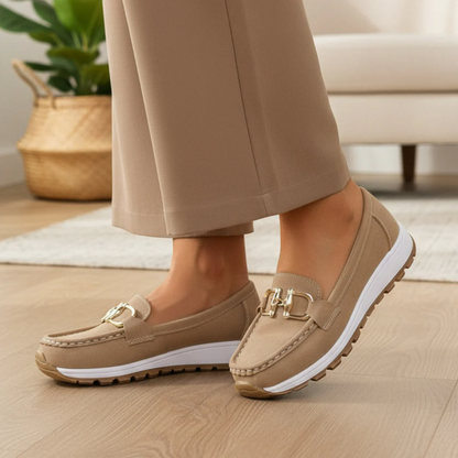 Ellie Flat Buckle Loafers