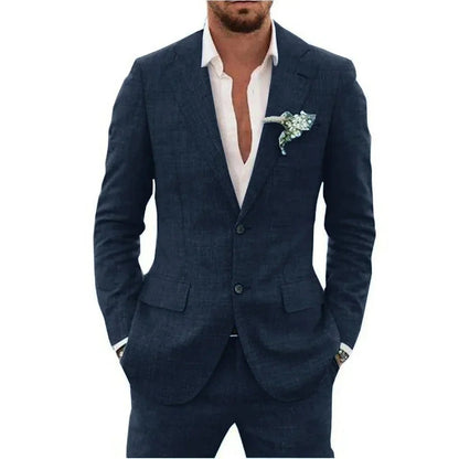 Men's Linen Blend Suit