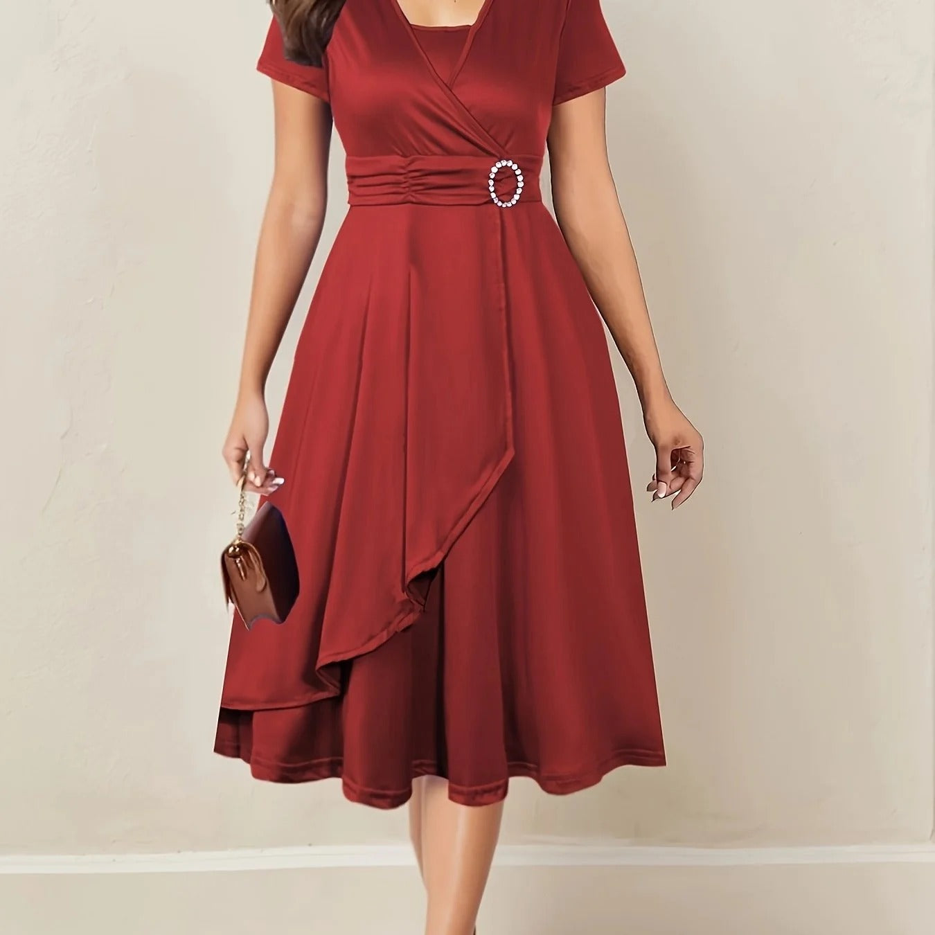 Amara Wrap Midi Dress