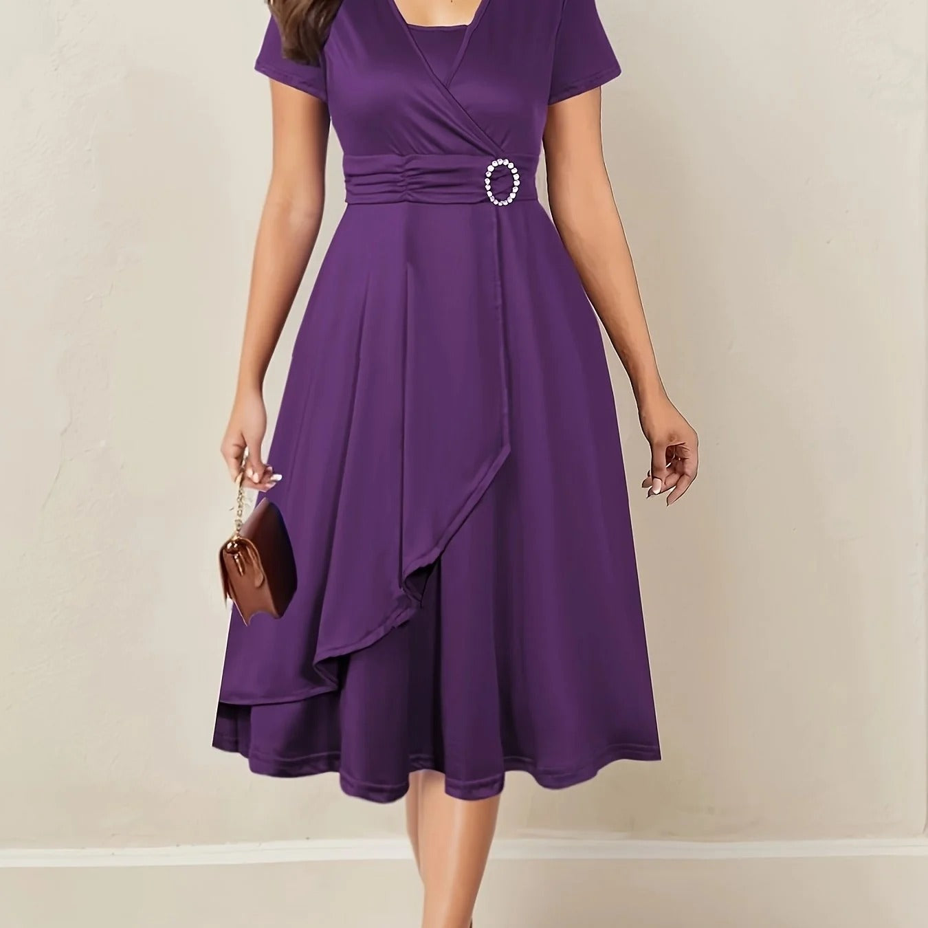 Amara Wrap Midi Dress