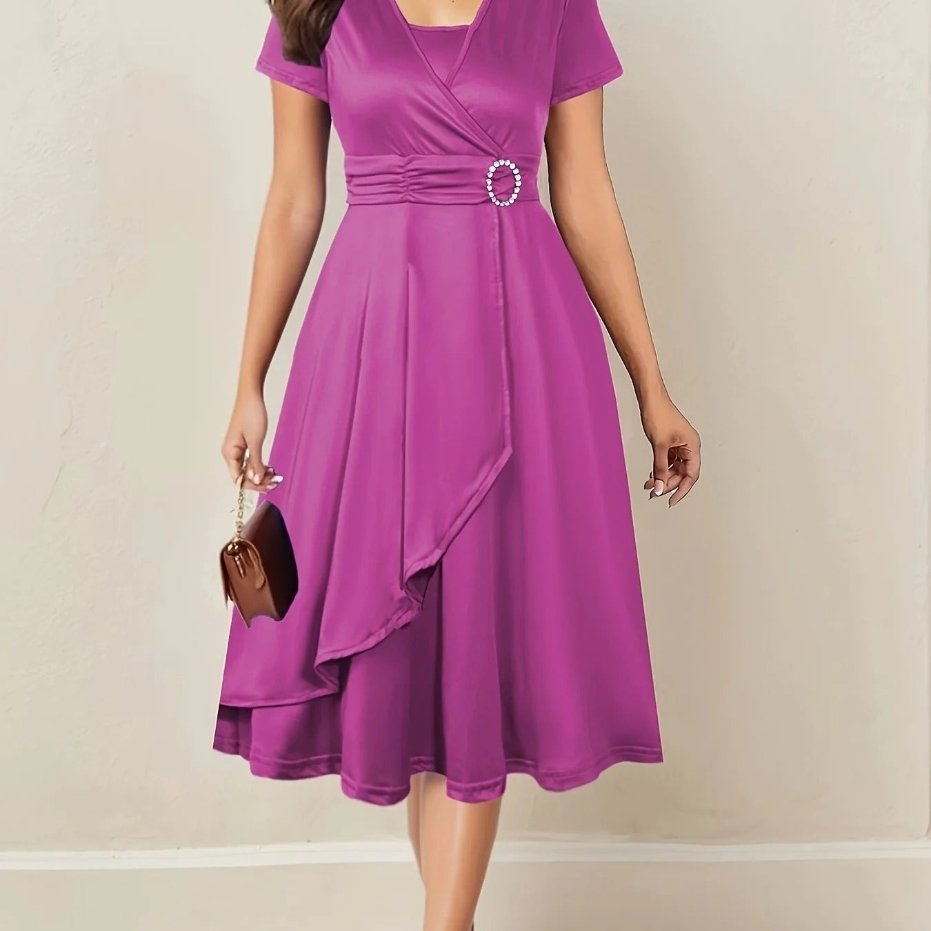 Amara Wrap Midi Dress