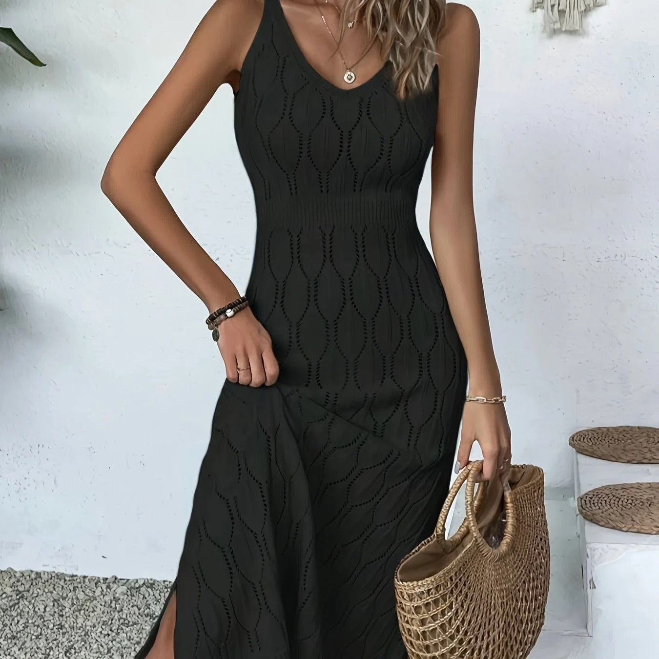 Selvine Openwork Dress
