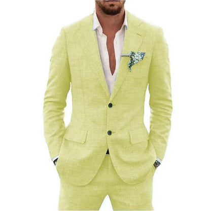 Men's Linen Blend Suit