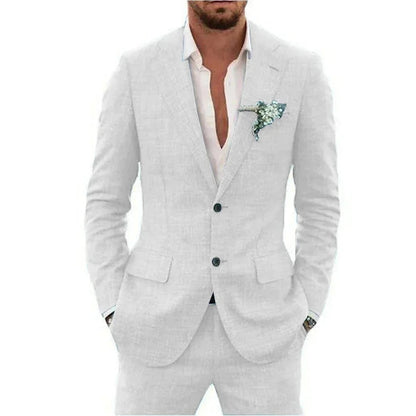 Men's Linen Blend Suit