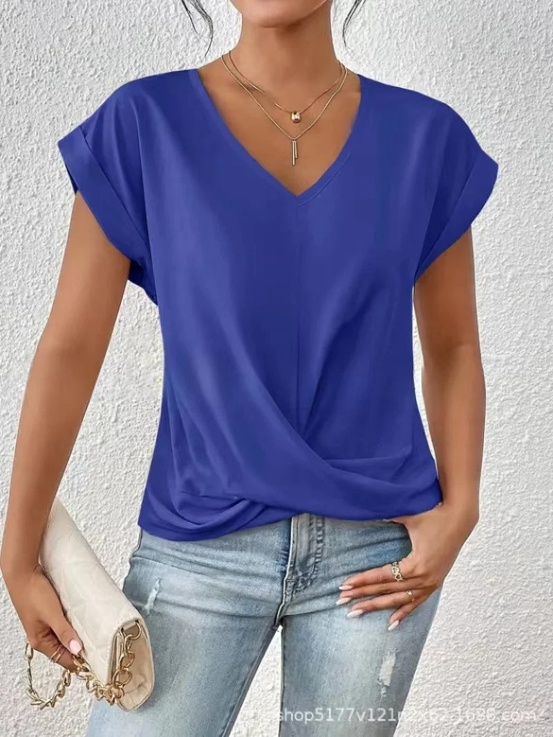 Women's Elegant V-Neck T-Shirt