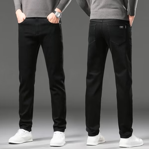 Thermal Denim Pants with Fleece Lining