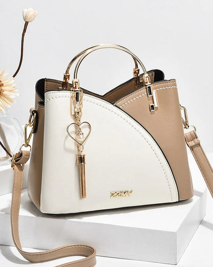 Elegant Handbag in Genuine Leather