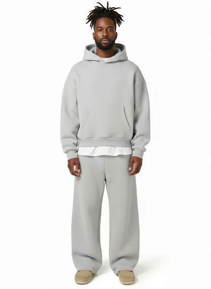 Men's Hooded Straight Fit Tracksuit Set
