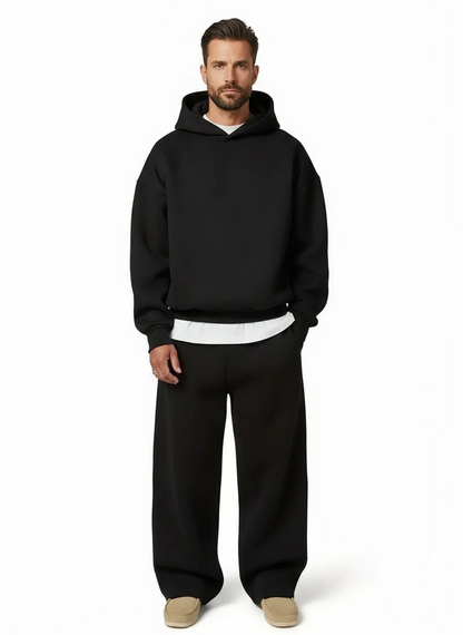 Men's Hooded Straight Fit Tracksuit Set