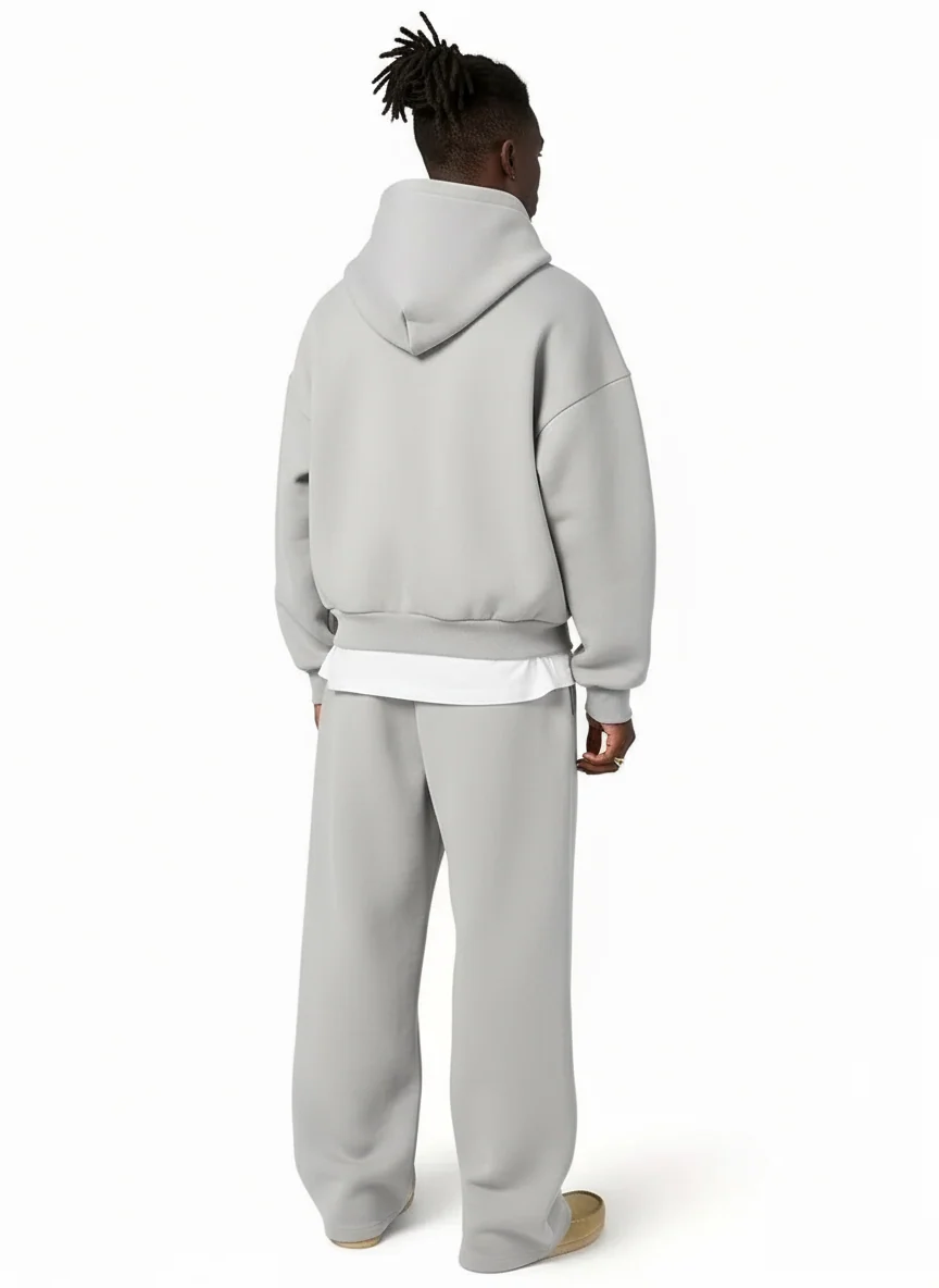 Men's Hooded Straight Fit Tracksuit Set