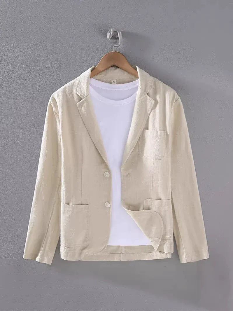 Men's Unstructured Summer Linen Blazer