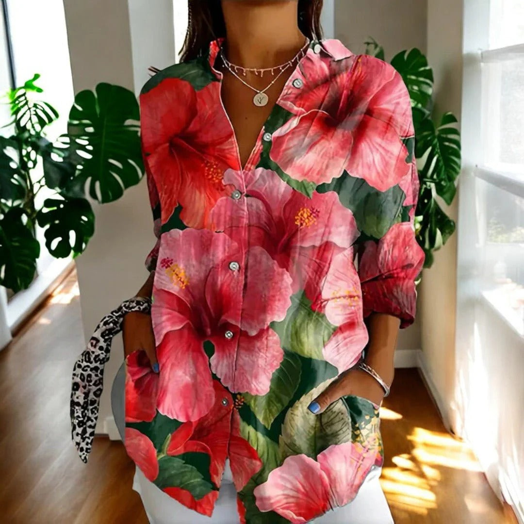 Women's Elegant Vintage Collared Blouse