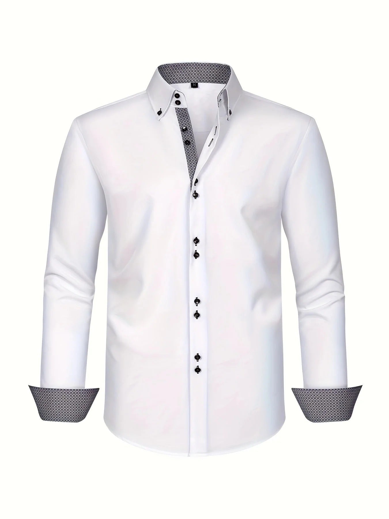 Men's Elegant Shirt with Contrast Details