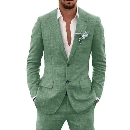 Men's Linen Blend Suit