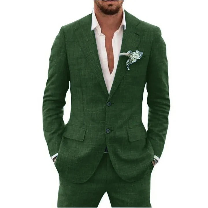 Men's Linen Blend Suit