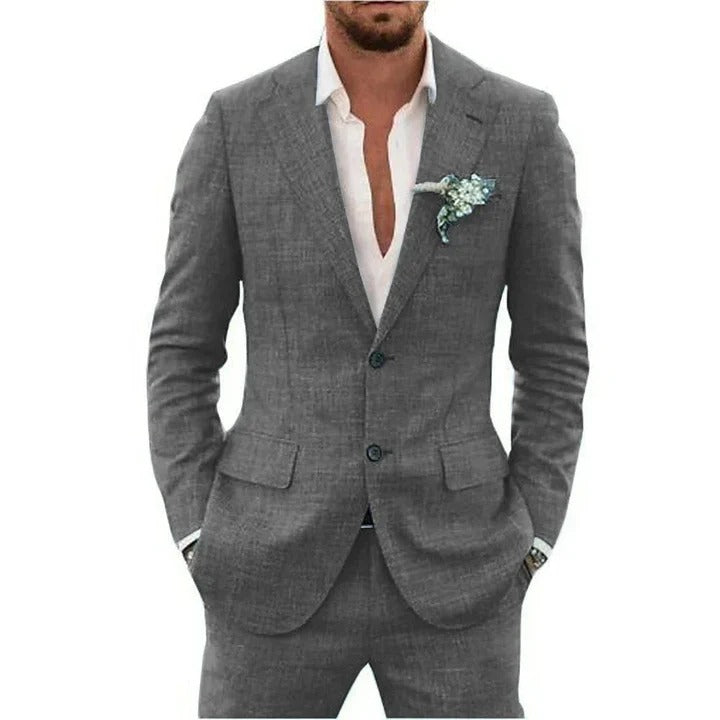 Men's Linen Blend Suit