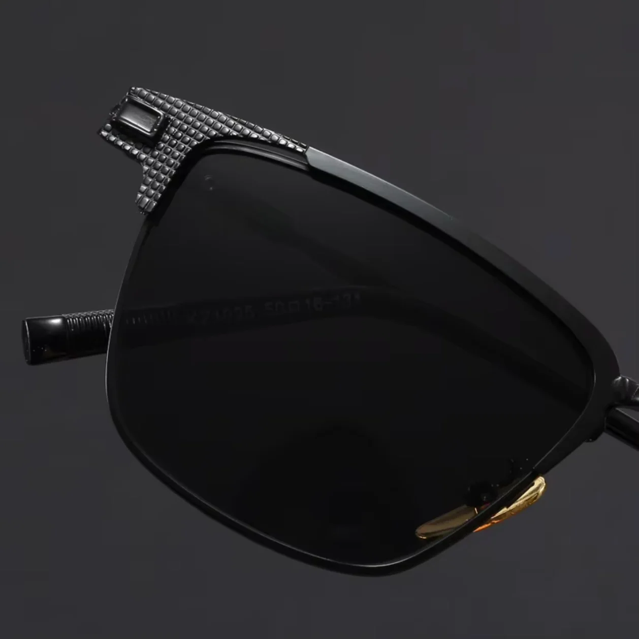 Titanium Half-Frame Sunglasses