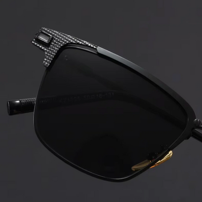 Titanium Half-Frame Sunglasses