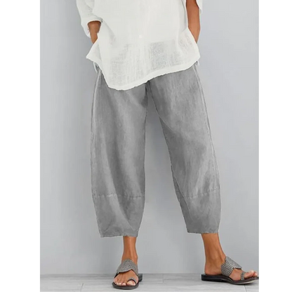 Women's Cotton Linen Leisure Trousers