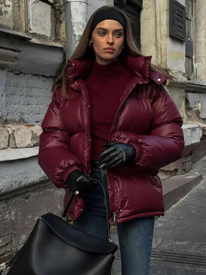 Puffer Hooded Jacket for Women